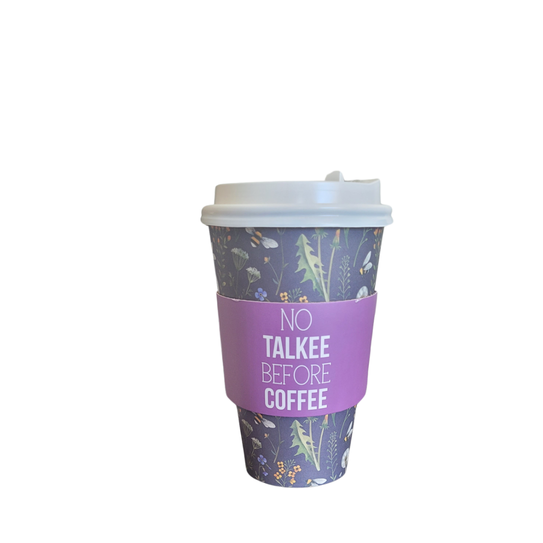 'No Talkee Before Coffee' Hot Cups